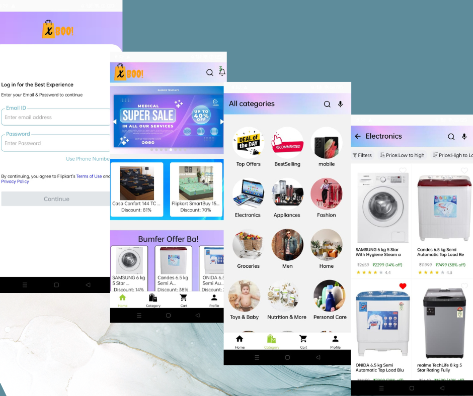 XBOO Ecommerce Android Mobile App
